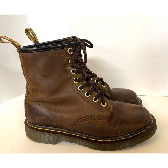Dr. Martens Other - Doc Martens Womens 7 Men 5.5 Crazy Horse Boots Brown Leather EUC
